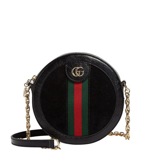 gucci ophidia white round|Gucci black suede ophidia bag.